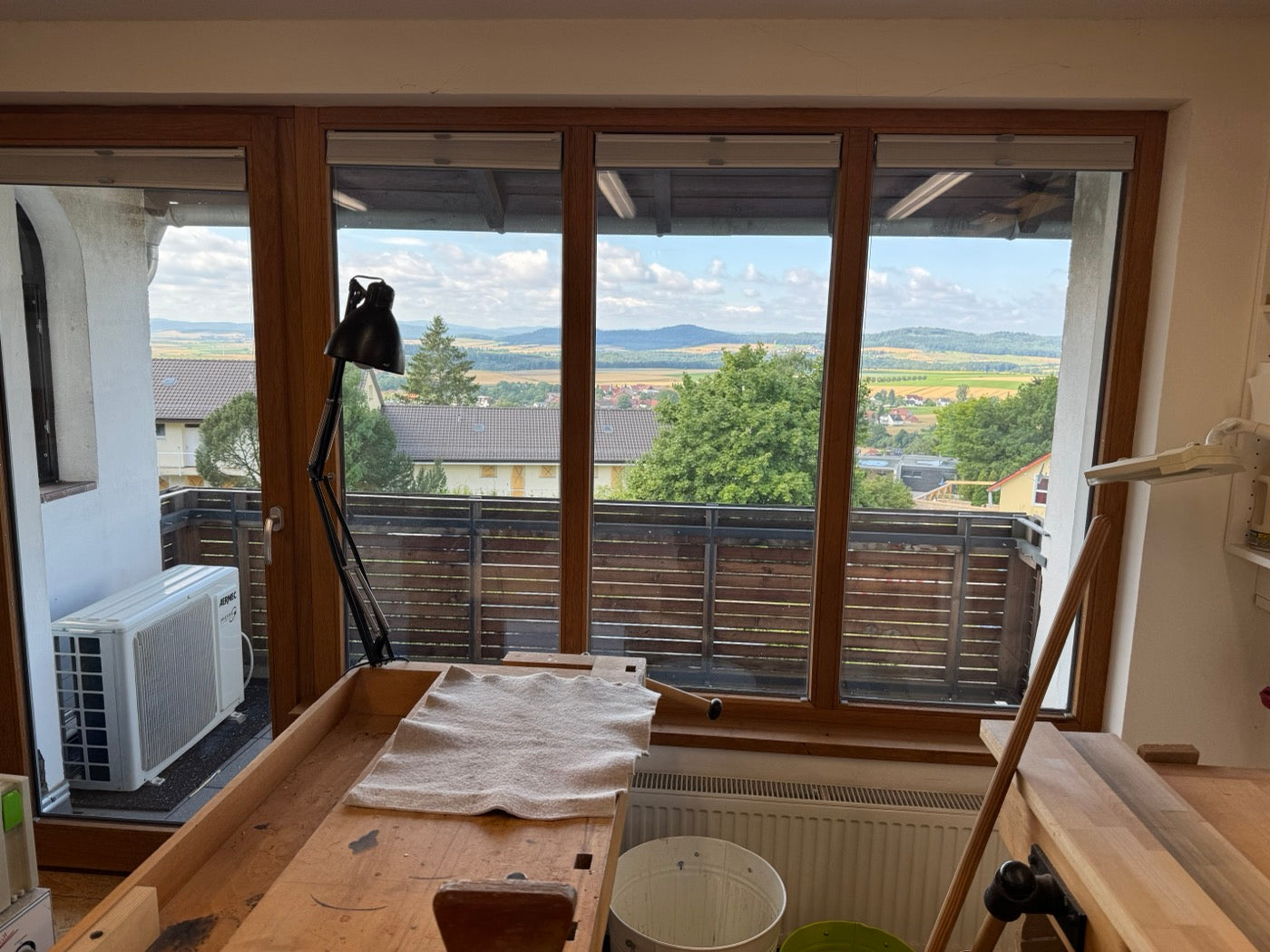 The view from the workbench in Niedenstein